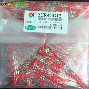 Professional Direct Plug Led 3mm Boundless Red Light Highlight Long Legs 3mm Boundless Head Red Hair Red Highlight
