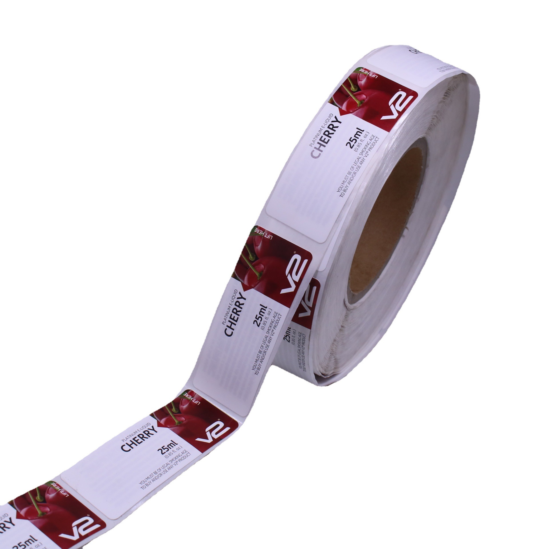 不干胶标签印制UV印刷卷筒不干胶食品服装价格标签纸客户logo