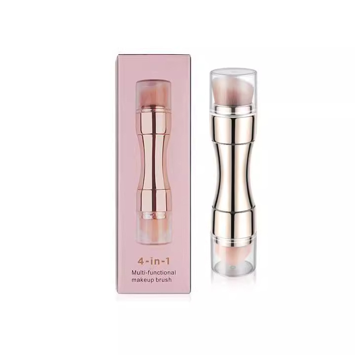 Cross-border 4 - in - 1 maquillaje refrescante cepillo base portátil multifuncional en stock de un agente de blush cepillo labial