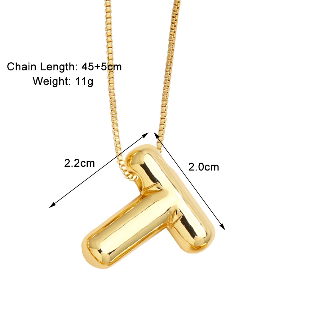 Style Simple Lettre Le Cuivre Placage Pendentif display picture 22