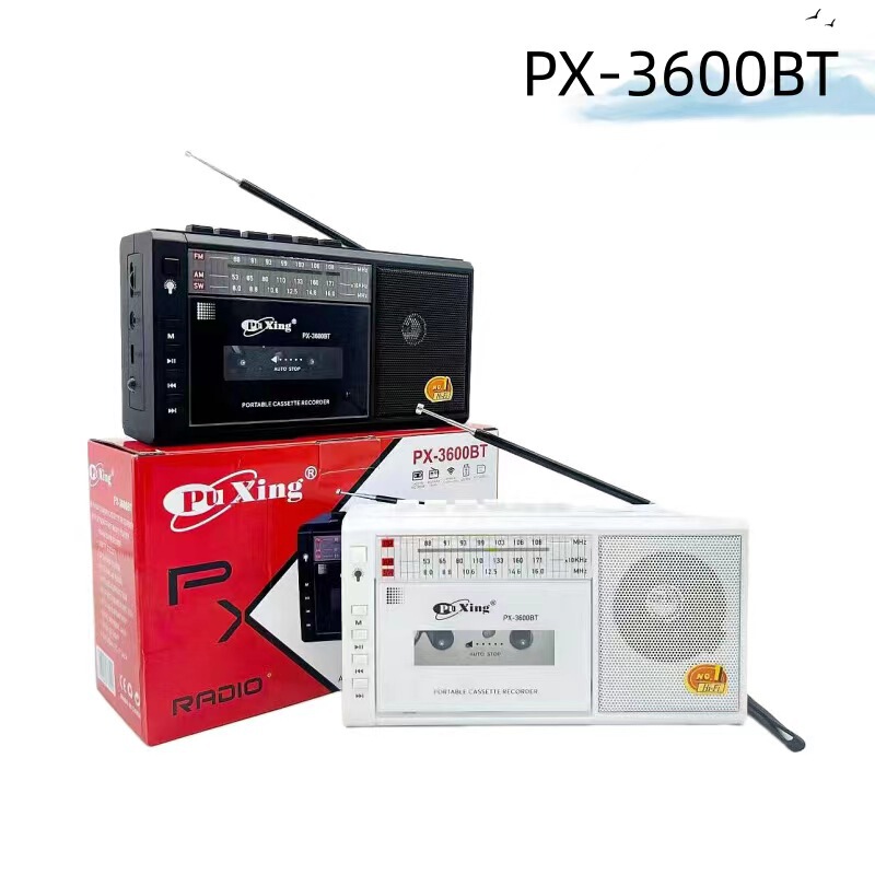 Px3600btレトロなレトロなテープ再生レコーダーbluetoothカード無線オーディオ古いamラジオ|undefined
