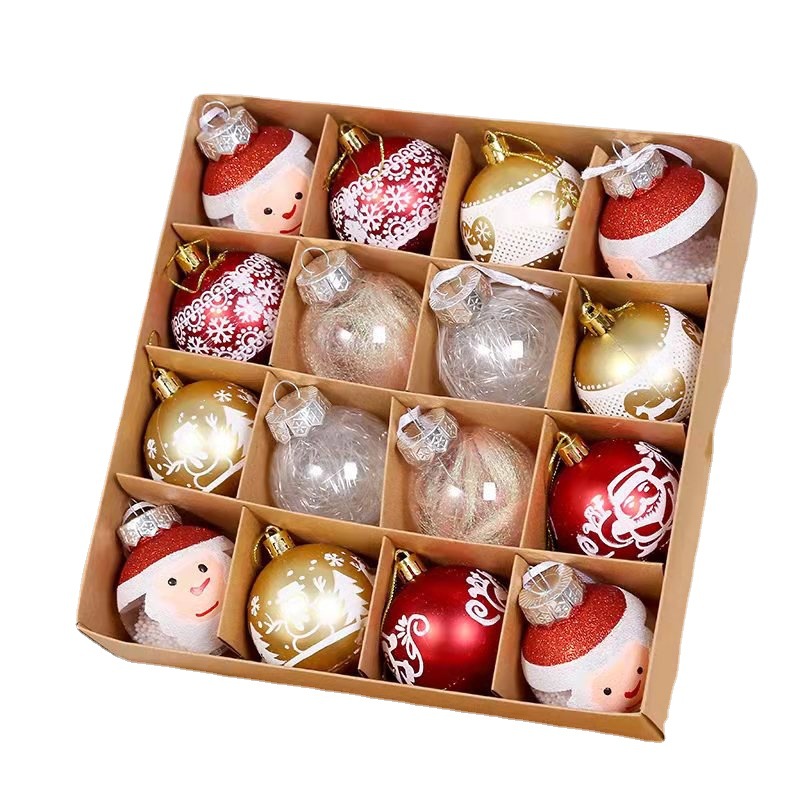 Nueva bola decorativa de temporada Fabricante Mayorista Adornos para árboles de Navidad Bolas de regalo Decoraciones para bodas Bolas de Navidad