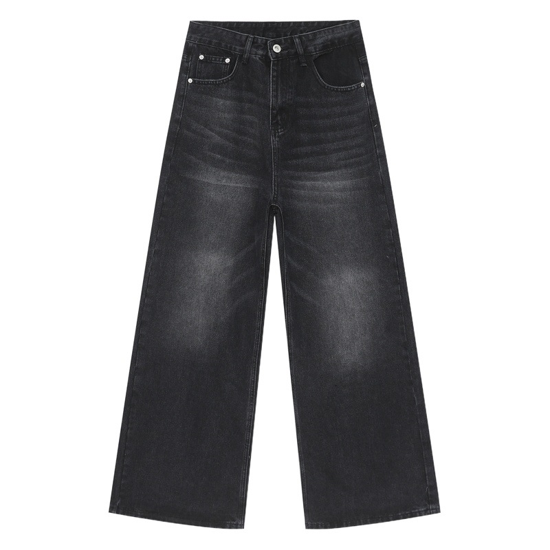 Mtlclothes ropa de Hombre | 2024 primavera nuevo nicho retro High Street apenado pierna ancha MOP jeans moda