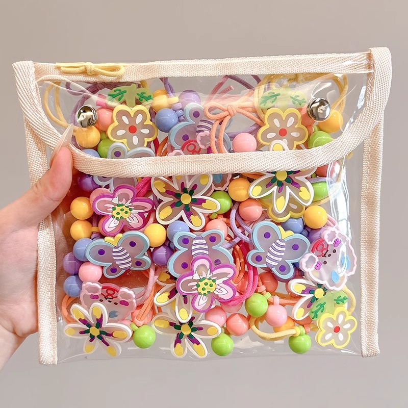 Niños correa de goma cuerda de cabello cuerda de cabello artefacto de alta elasticidad anillo de cabello toque de cabello no daña niñas adorables joyas de cabello