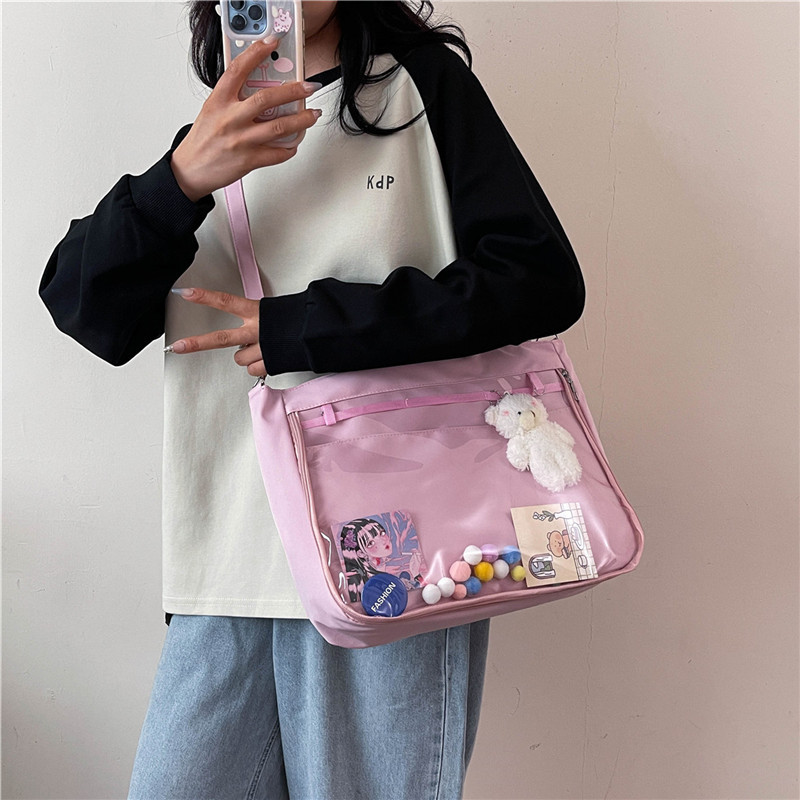 2024 verano nuevo bolso japonés para la escuela bolso de hombro bolso de dolor bolso de cómic bolso de mujer