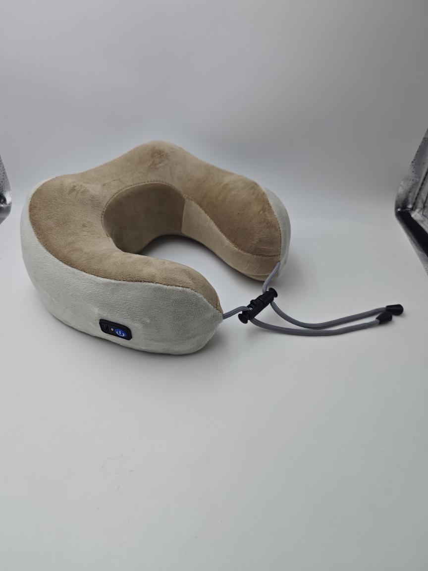 Masaje para el hogar Almohada en forma de U Memoria de algodón Coche portátil de viaje Masajeador de cuello cervical eléctrico Almohada de masaje en forma de U image 24