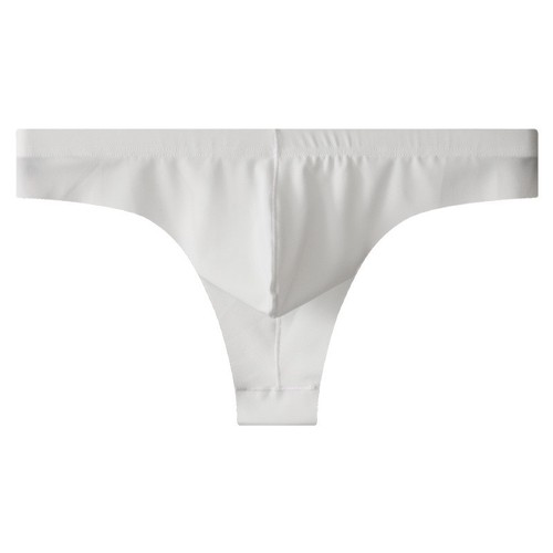 Men's thin breathable seamless T-shaped underwear with ice silk, semi-transparent invisible T-shaped underwear for men