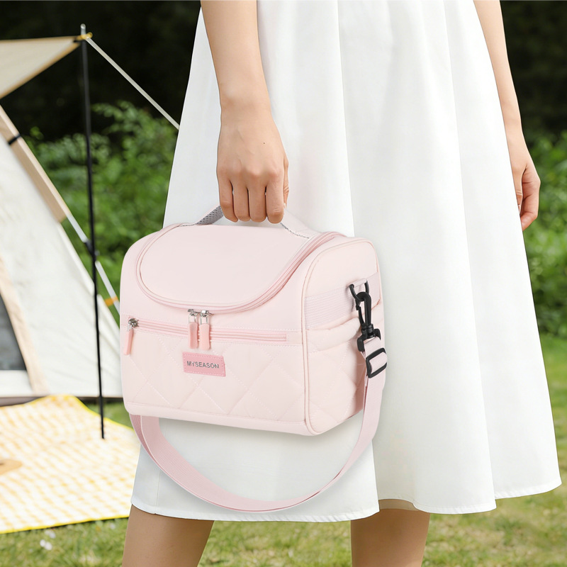 Bolsa de aislamiento térmico portátil de alto valor de cara para llevar comida al trabajo y la escuela, bolsa de almuerzo, bolsa de bento, bolsa de explosión transfronteriza, bolsa de dulces