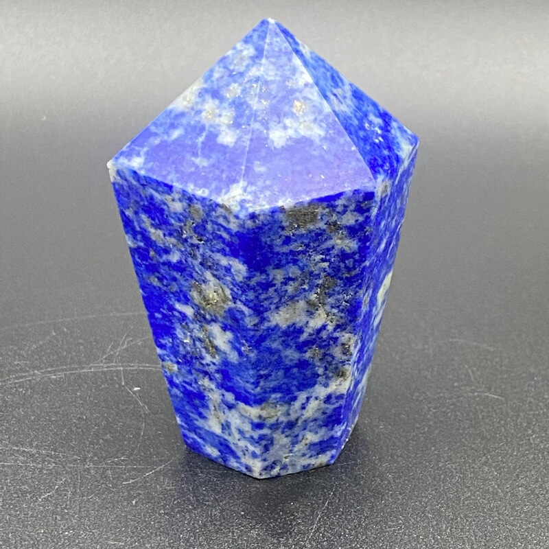 天然青金石柱子水晶摆件雕刻件桌面摆件手工雕刻件装饰直 买一送一 图 2
