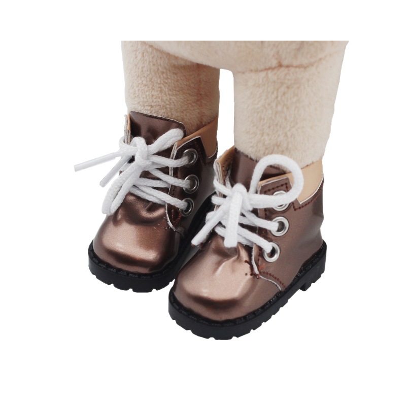 20cm algodón muñeca botas zapatos de cuero 14 pulgadas EXO muñeca de juguete zapatos Martin botas de color a juego 5,5*2,5 cm