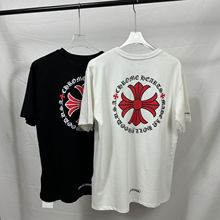 现货批发重磅双纱纯棉T恤男宽松大码短袖
