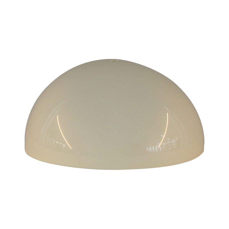 Hemisferio acrílico pantalla blanco lechoso espesado a prueba de polvo lámpara de mesa cubierta de la lámpara de techo de color sombra de la lámpara