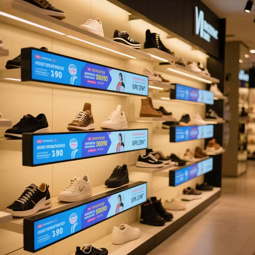 pantalla de publicidad electrónica LED decoración de pantalla de barra de color creativa rodante palabra caminante COB subtítulos artísticos de acero inoxidable