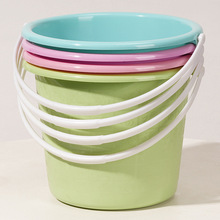 加厚塑料小桶彩色小水桶洗笔桶手提桶公园钓鱼小桶儿童戏水玩沙桶