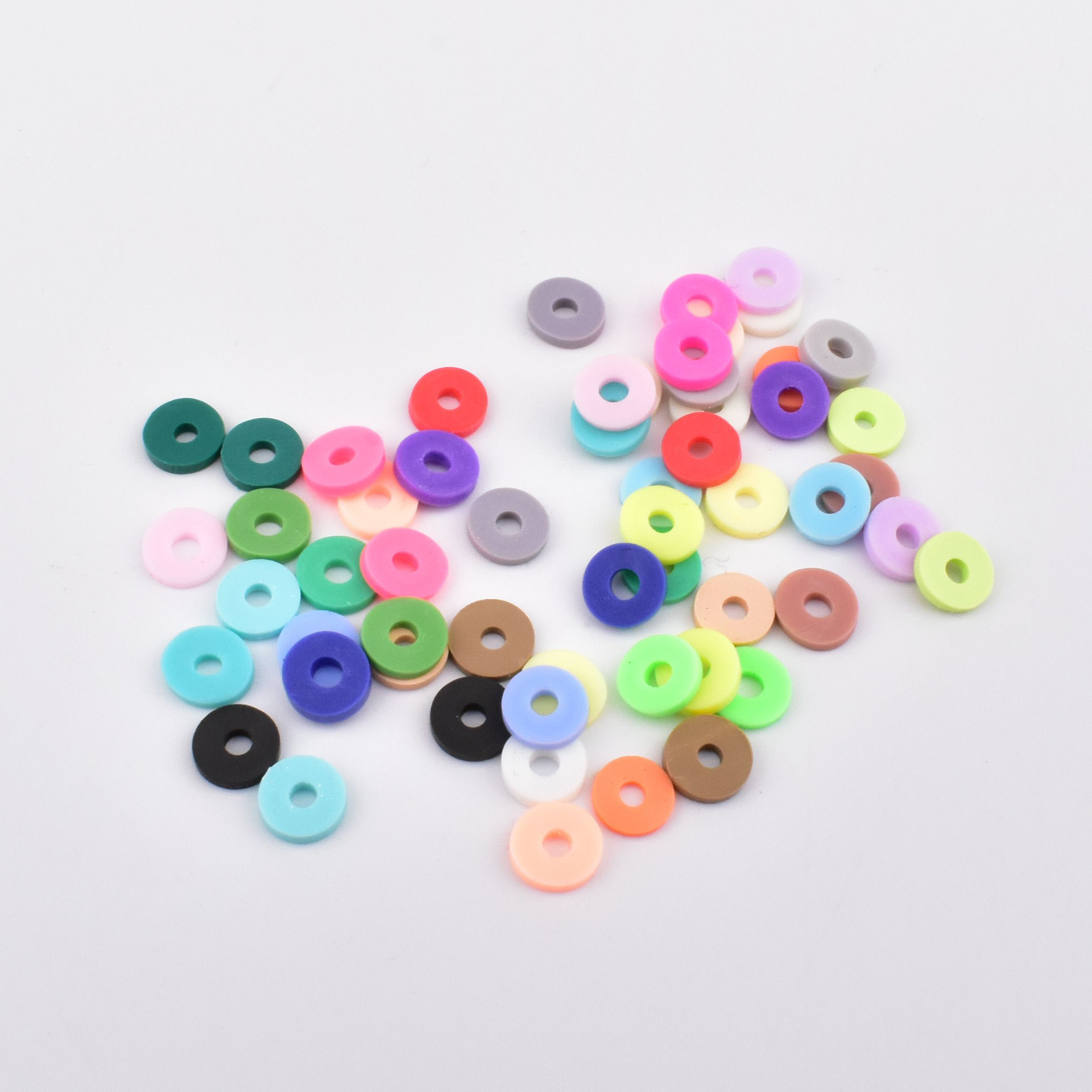 200片/袋 跨境爆款亚马逊 6mm袋装软陶片  DIY饰品配件薄片批发