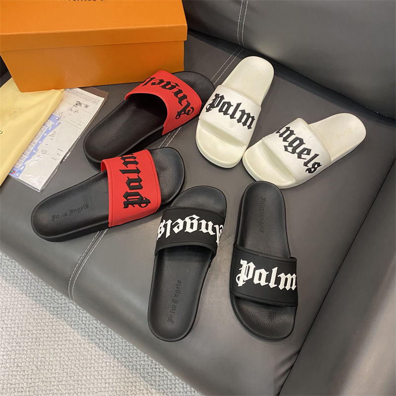 Malaysia Vietnam Philippines high quality men's slippers 2024 Tide brand letters Palm Angel flat flip flops