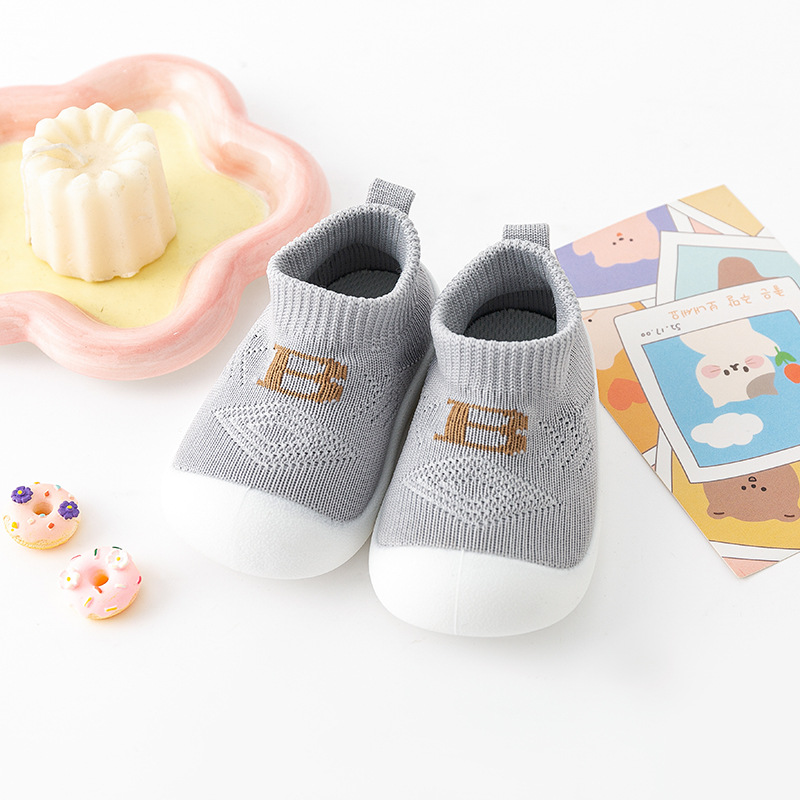 Primavera y otoño, zapatos para bebés, zapatos de calcetines de malla transpirables, zapatos para niños de 1 - 3 años, niños de mediana edad