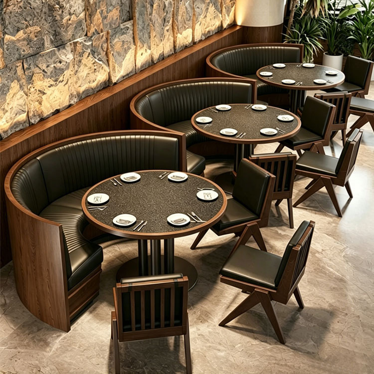 Mesa de comedor chino de estilo montañoso sala de té cafetería de cocina fusionada restaurante restaurante restaurante mesa y silla de hotel combinación comercial