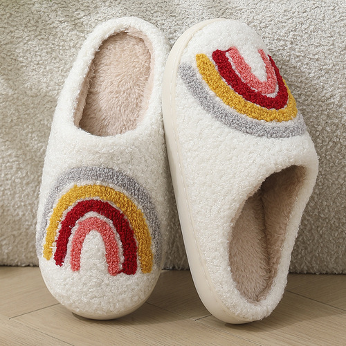 E-commerce adorable cartoon kitten winter cotton slippers for men and women, couple style, warm indoor cotton slippers