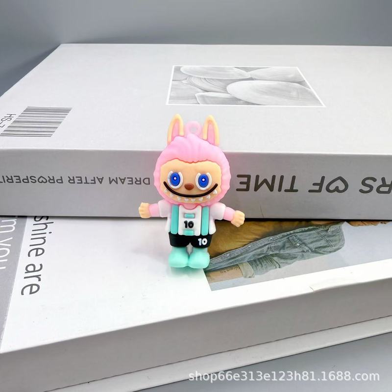 新しいクロスボーダー漫画ラブブ小さな羊人形キーホルダーペンダント軟質プラスチック立体かわいいキーホルダー卸売|undefined