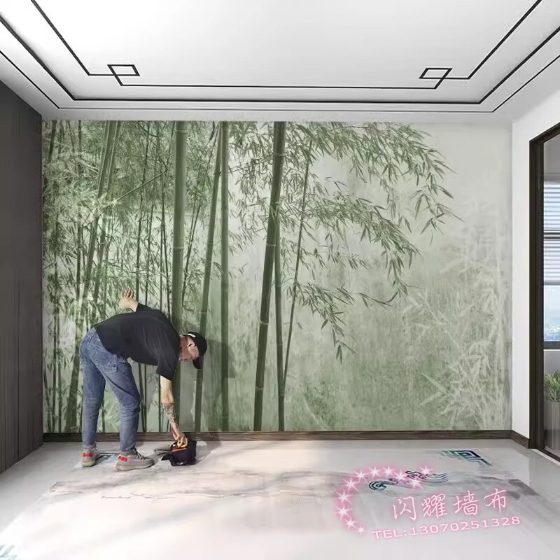 轻奢风潮牌麻将馆主题背景墙布网红服装店墙纸奢侈品棋牌装饰壁纸|undefined