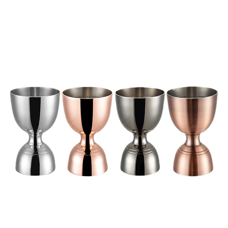 Copa Angsi de dos cabezas Máquina de medición de vino indio de acero inoxidable 30/60ml Copa de onzas con barman de escala Fabricante