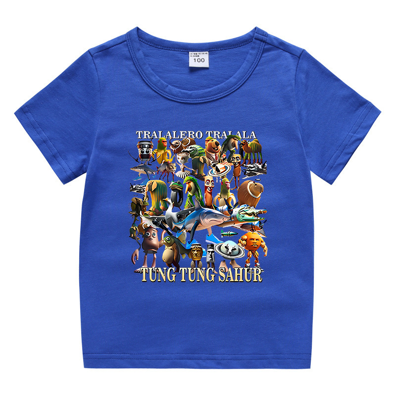 夏男の子服娘ラウンドネック Tシャツホットパンツ韓国風カジュアル半袖ボトムシャツスポーツ学生ショーツスーツ|undefined