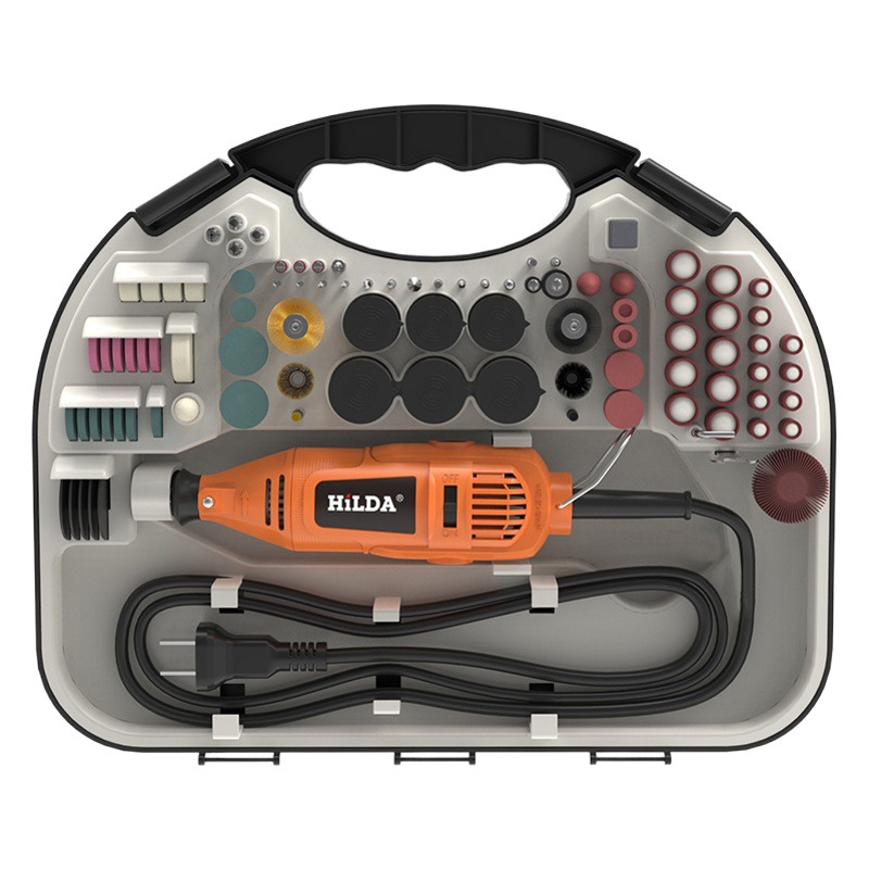 Directo de fábrica Hilda amoladora eléctrica pluma de molienda eléctrica conjunto paquete de herramientas de pulido cabeza de molienda de piedra pieza de corte