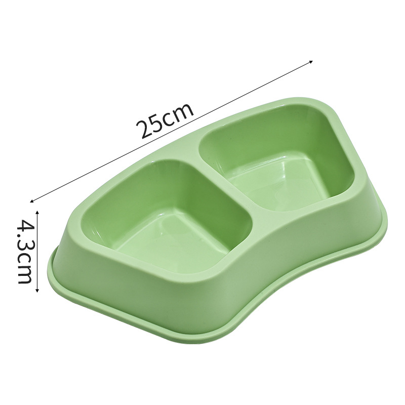 녹색 부채꼴 이중 그릇