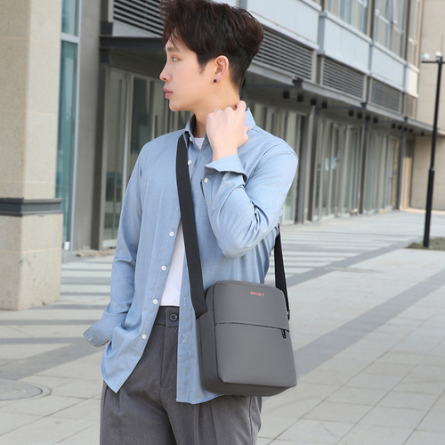 New  Men's Backpack Large Capacity Single Shoulder Bag Casual Sports Crossbody Bag Korean Style Multi Compartment Single Shoulder Bag
