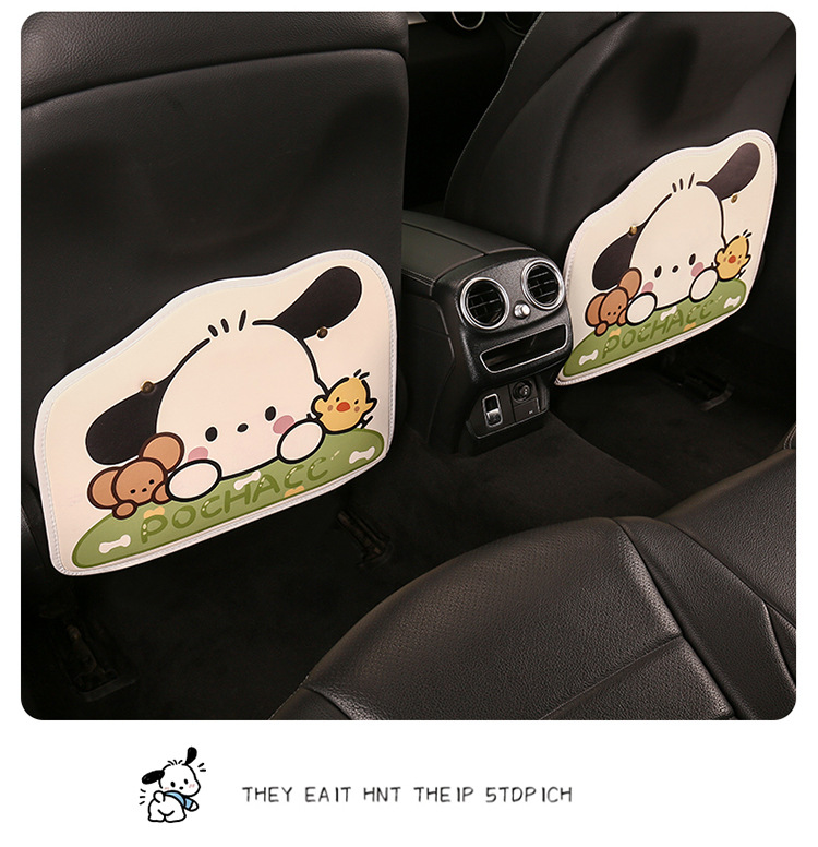 Short Cartoon Printed Anti-Kick Pad Cartoon Car Seat Back Anti-Kick Pad Car Seat Back Anti-Fouling and Anti-Dirty Pad