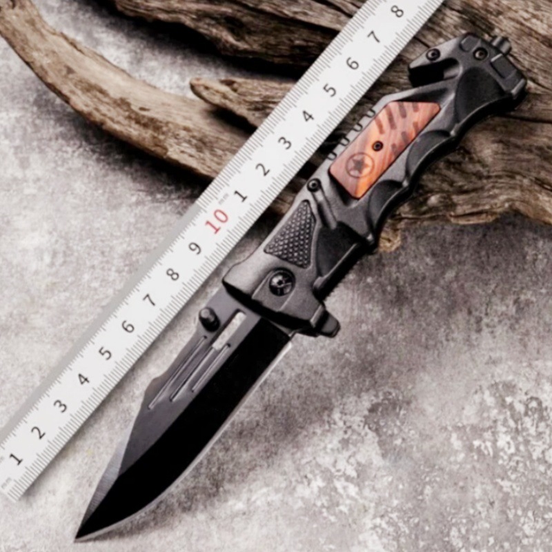 重型手柄户外战术防身折叠刀野外手把肉小折刀多功能野营求生小刀