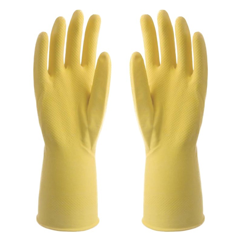 Guantes de látex para el hogar limpieza del hogar spray de terciopelo de goma guantes para lavar platos con forro de terciopelo invierno cálido protector de la mano de goma