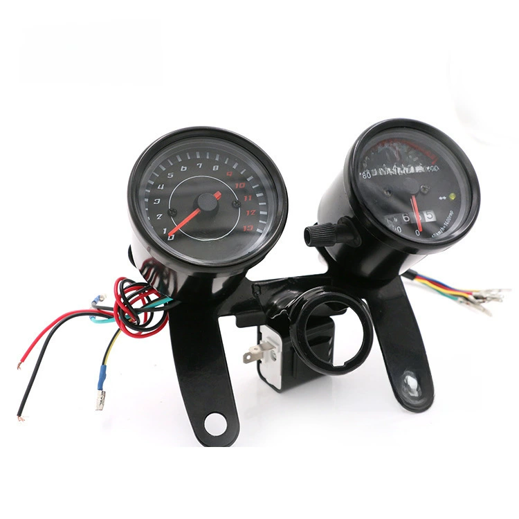 Мотоциклетный модификационный инструмент сборки одометр 12V универсальный светодиодный ретро инструмент