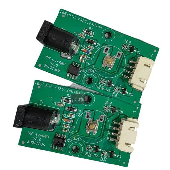 3v小化妆镜触摸控制板3.7v双色灯带pcba镜面触摸开关套装镜子配件