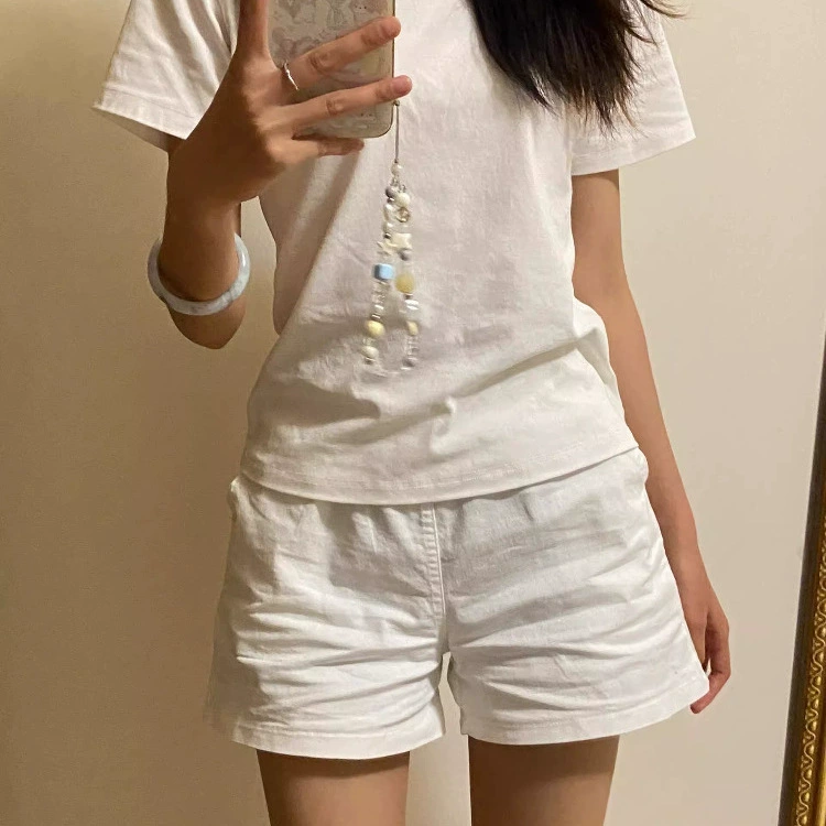 Распродажа ~ Женские утягивающие свободные шорты из хлопка и льна с высокой талией, миниатюрные широкие шорты-карго трапециевидной формы