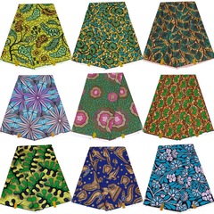 一件代發非洲新款印花面料跨境外貿彩色安卡拉服裝DIY布料