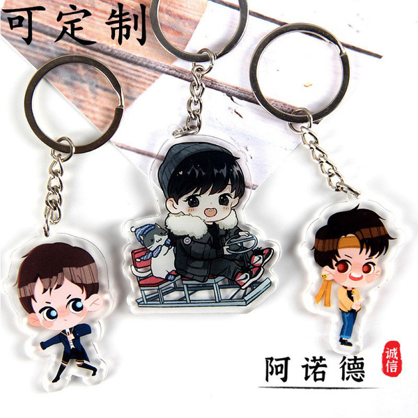 Acrylic cartoon keychain PVC