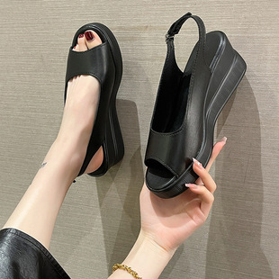 Sandals Women 2023 New Women's Summer Fashion Platform Wedge Sandals Sports Wind Beach Casual Roman Shoes