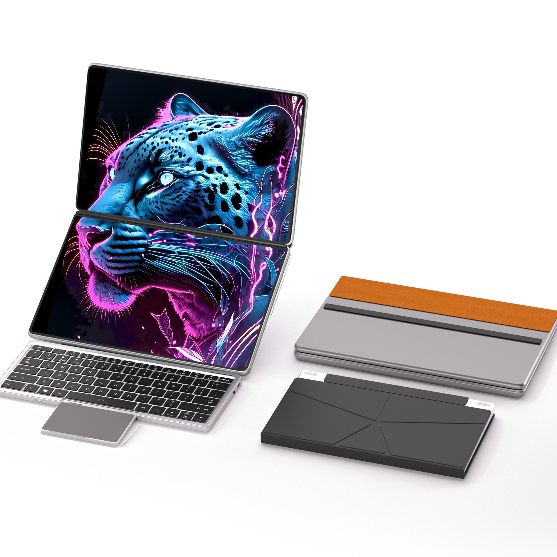 Nuevo 10.9 pulgadas Core i3 doble pantalla portátil pantalla táctil pantalla de escritura portátil plegable pintura de mano