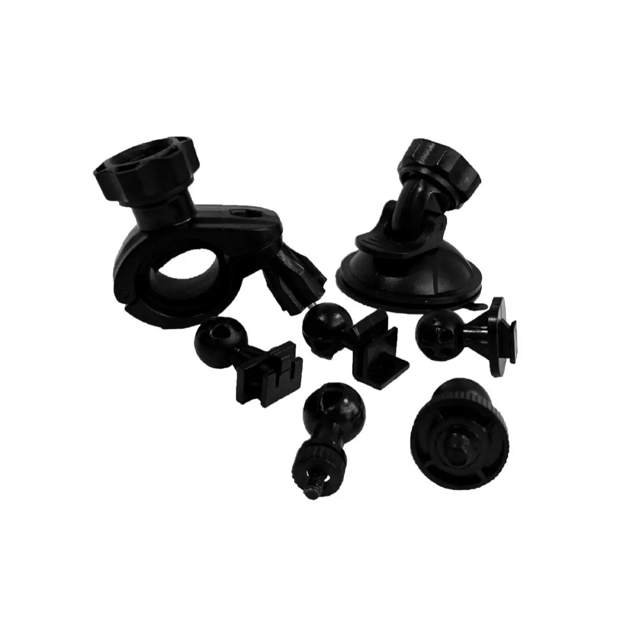 多功能行车记录仪支架吸盘扣后视4MM螺丝6mm接口通用型固定车载