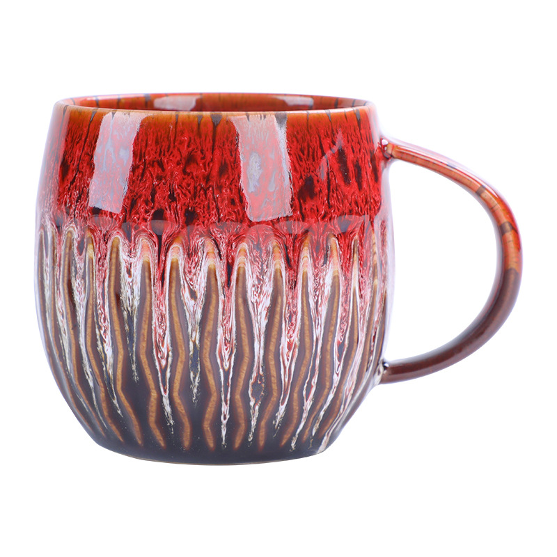 Cerámica transfronteriza 600ml taza de agua de gran capacidad Mack taza de desayuno de alto valor facial taza de cerámica gruesa en taza de café