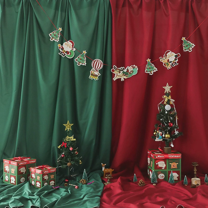 Рождественский Фон тканевый Детский Интернет-знаменитость живое фото украшение ретро темно-зеленый винно-красный сплошной цвет реквизит для фотосъемки