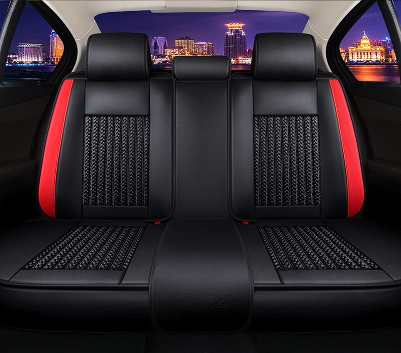 Cross-border foreign trade car seat cushion wear-resistant leather surrounded by four seasons universal seat cover source factory foreign trade wholesale