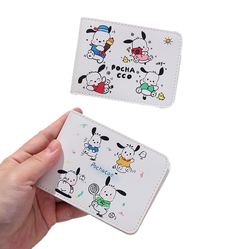 Funda de cuero para licencia de conducir explosiva para mujer, vehículo de motor multifuncional, posición de múltiples tarjetas, foto de conducir, funda protectora personalizada de dibujos animados de perro de orejas grandes