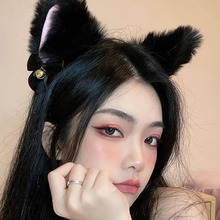 韓國貓耳朵發箍可愛網紅白色狐狸耳朵頭箍發卡少女拍照道具發飾