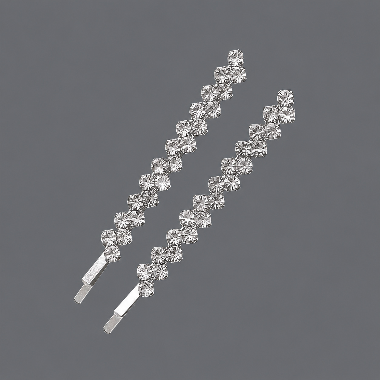 Horquilla de zirconio de lujo ligero europeo y americano con incrustaciones de diamantes, pinza de pelo de alta gama para mujer, suministro mayorista transfronterizo directo de fábrica.