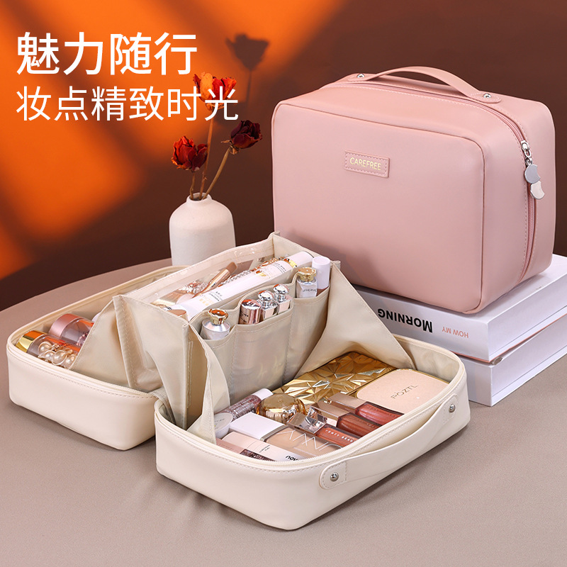 Nuevos productos transfronterizos de llama bolsa de maquillaje de alta calidad sensación de gran capacidad de viaje portátil bolsa de almacenamiento de maquillaje portátil bolsa de lavado