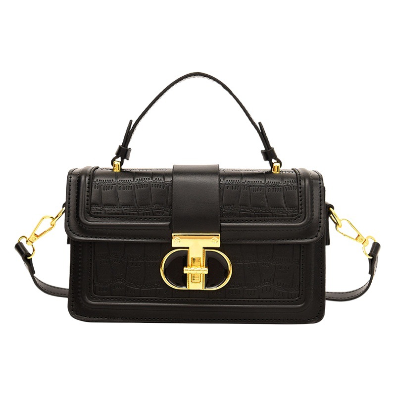 Bolso retro de estilo Hong Kong 2023 verano nuevo bolso de mujer bolsa de hombro de textura transfronteriza bolsa de mensajero de patrón de piedra personalizada