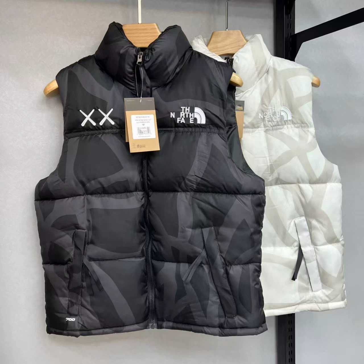 Demi-season down jacket, vest, keep warm sesame oil, for beloved